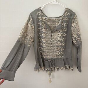 Vintage LoveShackFancy Embroidered Top